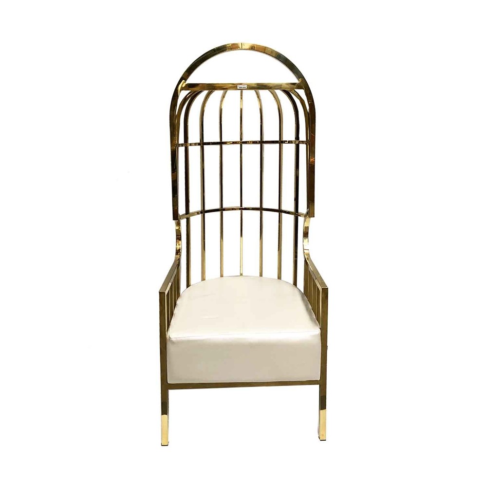 luxe gold canopy chair