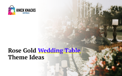 Unique Rose Gold Wedding Table Decoration